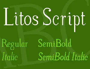 Litos Script font