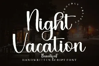 Night Vacation font