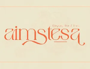 Aimstesa font