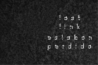 Lost Link font