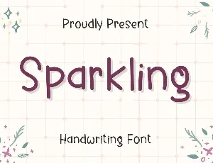 Sparkling font