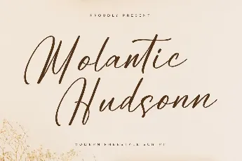 Molantic Hudsonn DEMO VERSION font