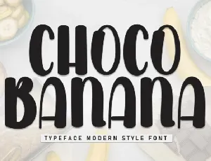 Choco Banana Display font