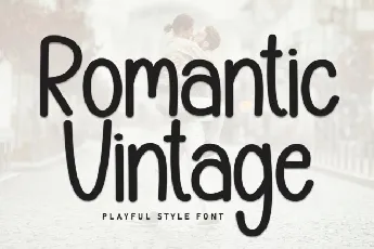 Romatic Vintage Display font