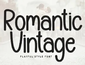 Romatic Vintage Display font