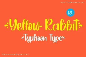 Yellow Rabbit font