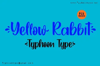 Yellow Rabbit font