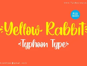 Yellow Rabbit font