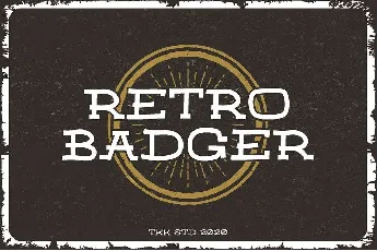 Retro Badger Serif font