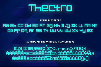 Thectro-PERSONAL USE ONLY font