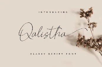 Qalistha font