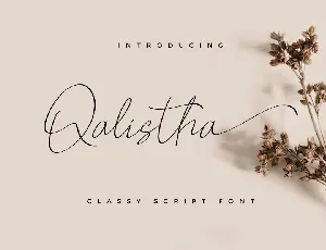 Qalistha font