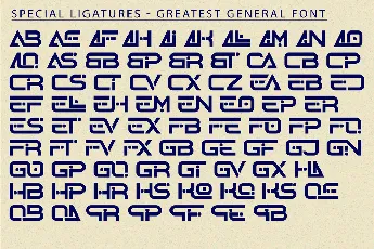 GREATEST GENERAL DEMO font