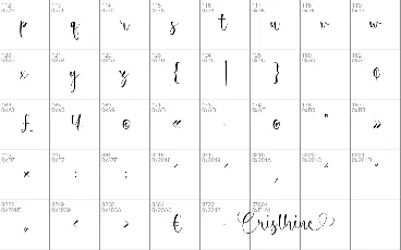 Cristhine font