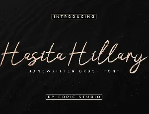 Hasita Hillary Demo font