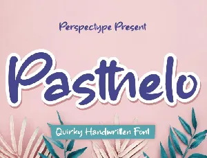 Pasthelo font