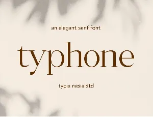 Typhone font