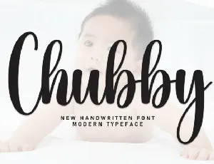 Chubby Script Typeface font