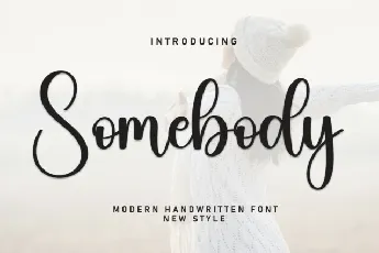 Somebody Script font