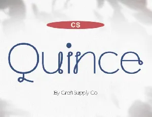 CS Quince font