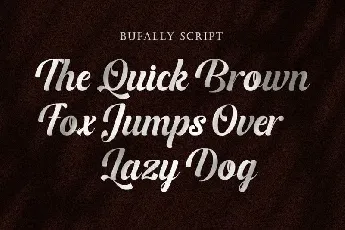 Bufally Calligraphy font