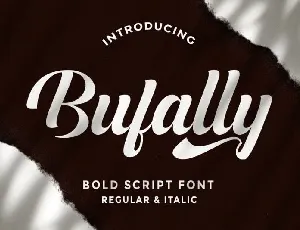 Bufally Calligraphy font