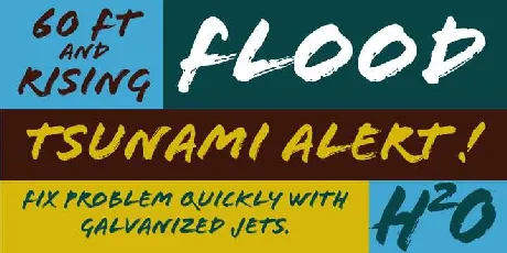 Flood font