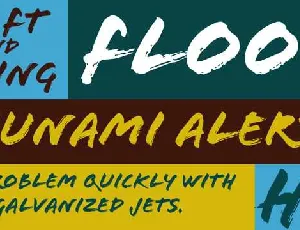 Flood font