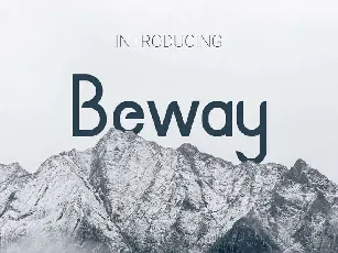 Beway Typeface Free font