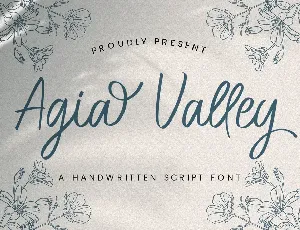 Agia Valley font