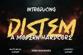 Distem Display font