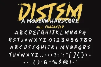 Distem Display font