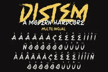 Distem Display font