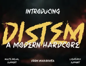 Distem Display font