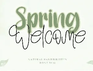 SpringWelcomeFont