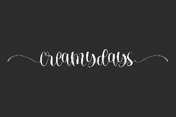 Creamydays Demo font