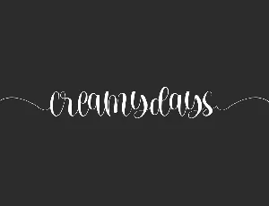 Creamydays Demo font