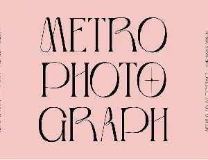 Metro Photograph - Demo Version font