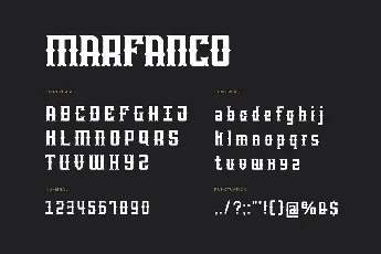 Marfanco font