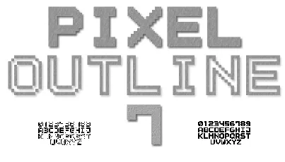 Outline Pixel7 font