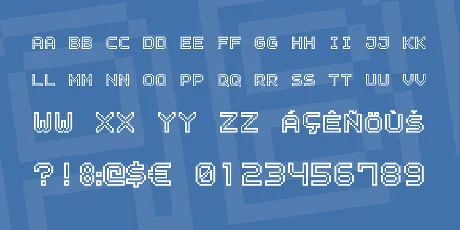 Outline Pixel7 font