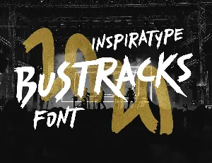 Bustracks FREE font