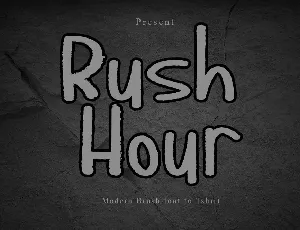 Rush Hour font