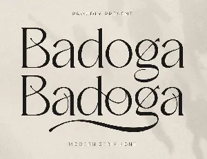 Badoga font