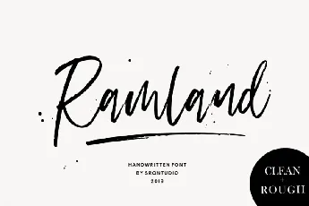 Ramland Handwritten font