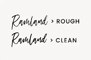 Ramland Handwritten font