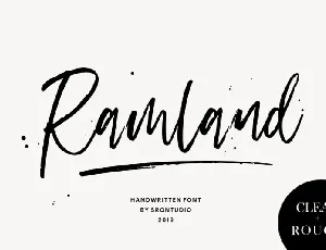 Ramland Handwritten font