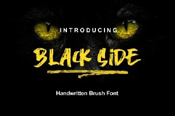 Black Side font