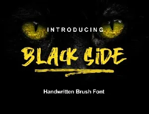 Black Side font