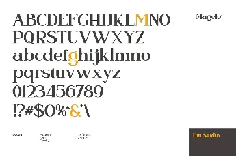 Magelo font